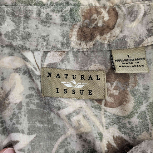 ナチュラルイシュー NATURAL ISSUE レーヨン レギュラーカラーシャツ メンズ import:L