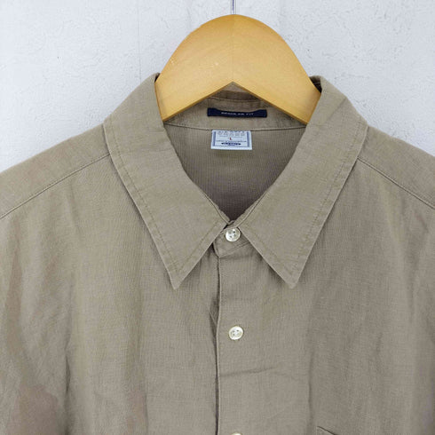 オールドネイビー OLD NAVY OLD リネンコットン レギュラーカラーシャツ メンズ import:L