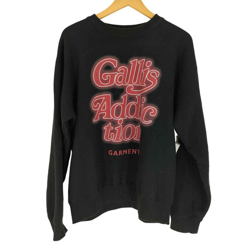 ガリスアディクション GALLIS ADDICTION 袖ロゴワッペン プリント クルーネック スウェット トレーナー メンズ JPN:3