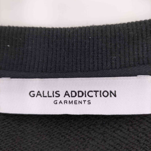 ガリスアディクション GALLIS ADDICTION 袖ロゴワッペン プリント クルーネック スウェット トレーナー メンズ JPN:3