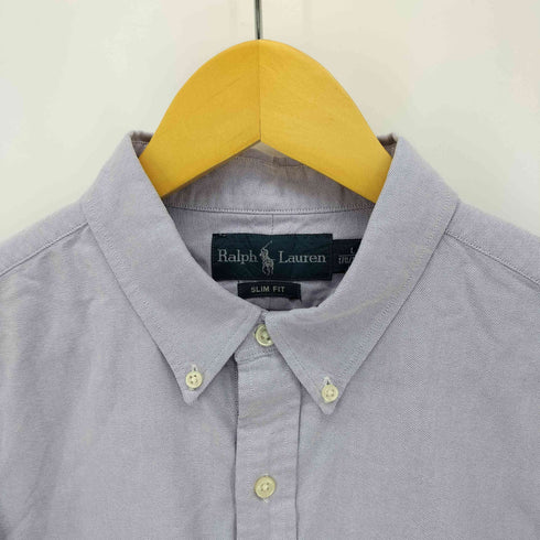 ラルフローレン RALPH LAUREN SLIM FIT ポニー刺繍 ボタンダウンシャツ メンズ import:L