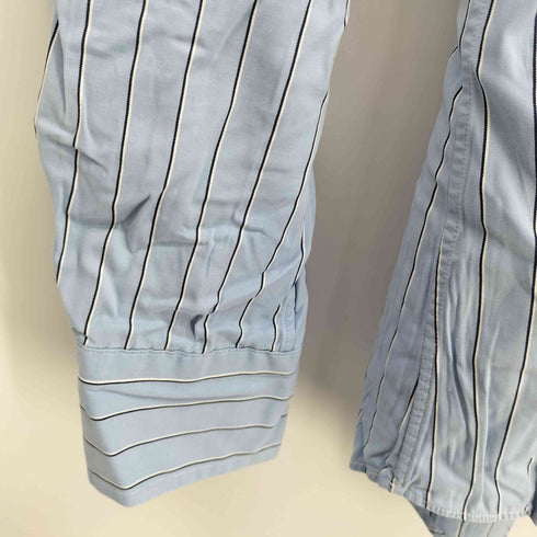 ポロバイラルフローレン Polo by RALPH LAUREN CLUB CUSTOM FIT 丸襟 ストライプシャツ クレリック メンズ import:M
