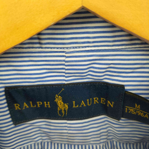 ラルフローレン RALPH LAUREN ポニー刺繍 ストライプ ボタンダウンシャツ メンズ import:M