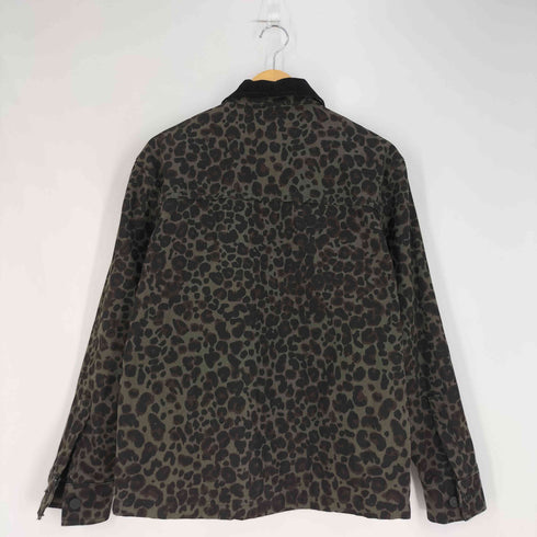 ザラ ZARA 襟切替 レオパード柄 カバーオール メンズ import:S