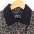 ザラ ZARA 襟切替 レオパード柄 カバーオール メンズ import:S