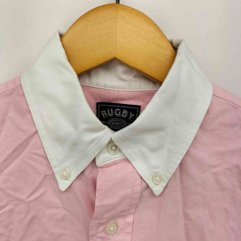 ラグビーラルフローレン Rugby Ralph Lauren マチ付 クレリック ボタンダウンシャツ メンズ import:M