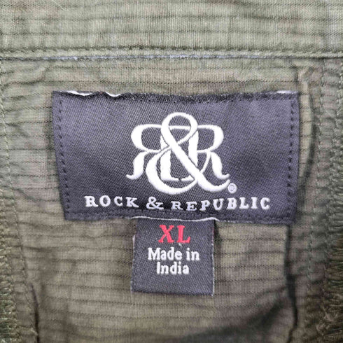 ROCK&REPUBLIC レギュラーカラーシャツ メンズ import:XL