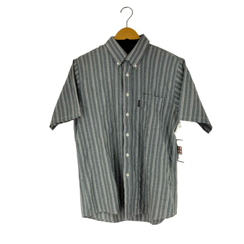 ミチコロンドン MICHIKO LONDON S/S BD ストライプ シアサッカーシャツ メンズ JPN:L