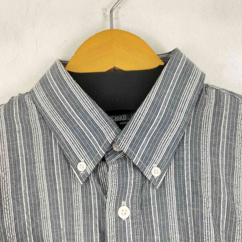 ミチコロンドン MICHIKO LONDON S/S BD ストライプ シアサッカーシャツ メンズ JPN:L