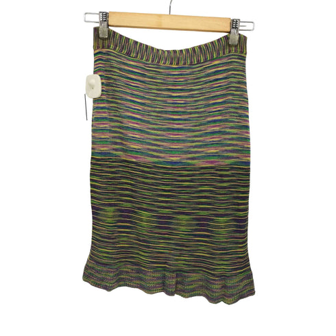 ミッソーニ MISSONI マルチカラー ニットタイトスカート レディース