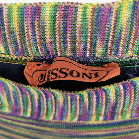 ミッソーニ MISSONI マルチカラー ニットタイトスカート レディース