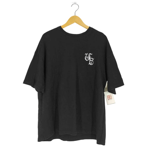 エージェムナイン AGEM/9 メッシュレイヤード ラインストーン半袖Tシャツ メンズ FREE