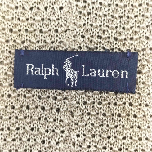 ラルフローレン RALPH LAUREN イタリア製 シルク ニットネクタイ メンズ