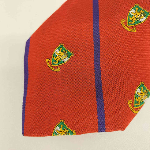ポロバイラルフローレン Polo by RALPH LAUREN イタリア製 ストライプ 盾 シルクネクタイ メンズ