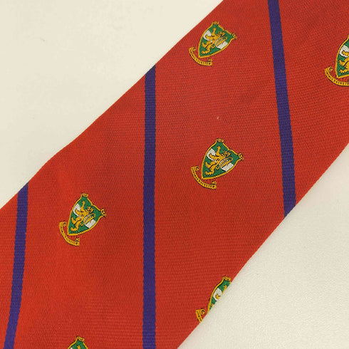 ポロバイラルフローレン Polo by RALPH LAUREN イタリア製 ストライプ 盾 シルクネクタイ メンズ