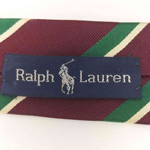 ラルフローレン RALPH LAUREN ストライプ シルクネクタイ メンズ