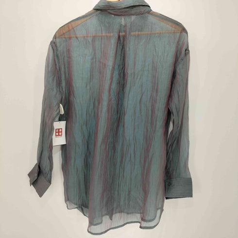 ジーナシス JEANASIS シワ加工シースルーシャツ レディース