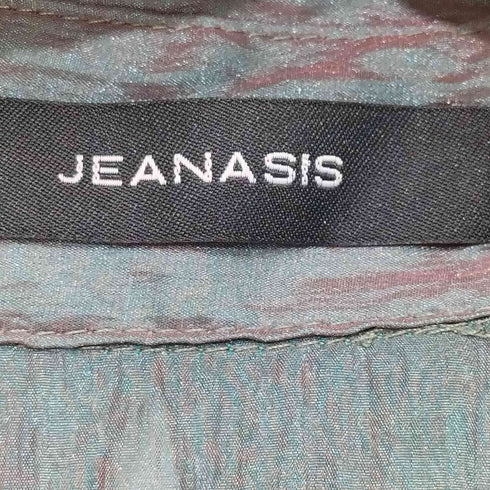 ジーナシス JEANASIS シワ加工シースルーシャツ レディース
