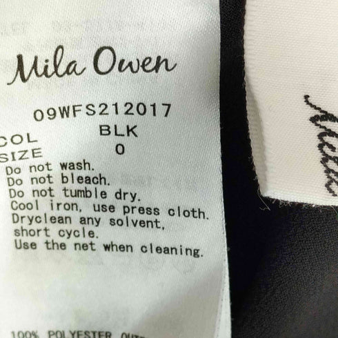 ミラオーウェン Mila Owen 斜め切り替えナロースカート レディース 0