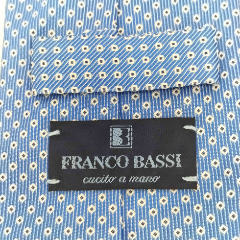 FRANCO BASSI イタリア製 総柄 シルクネクタイ メンズ