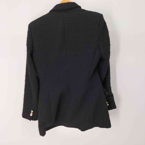 ザラ ZARA 金ボタン ダブルテーラードジャケット レディース import:M