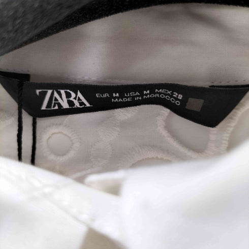 ザラ ZARA レースデザイン L/S シャツ レディース import:M