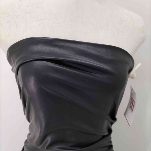 ザラ ZARA フェイクレザーデザインワンピース レディース import:S