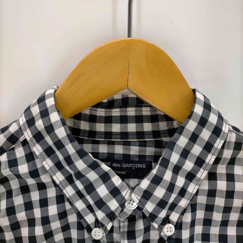 コムデギャルソンオム COMME des GARCONS HOMME AD2007 サイド切替チェックシャツ メンズ SS
