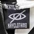 KRYCLOTHING 蛇 バイカラーオーバーサイズダブルジップパーカー 裏起毛 メンズ