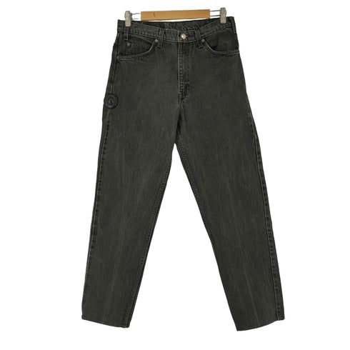 リーバイス Levis 550後染めブラックデニムパンツ 977刻印 オレンジタブ メンズ 32/34