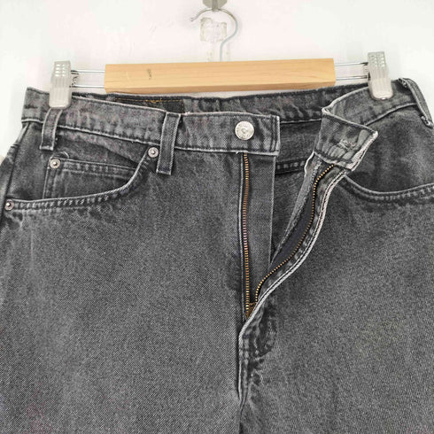 リーバイス Levis 550後染めブラックデニムパンツ 977刻印 オレンジタブ メンズ 32/34