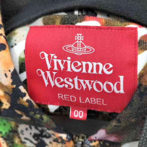 ヴィヴィアンウエストウッドレッドレーベル Vivienne Westwood RED LABEL FREEDOM FIGHTER FLOWER 総柄プリントオーバーサイズパーカー メンズ 00