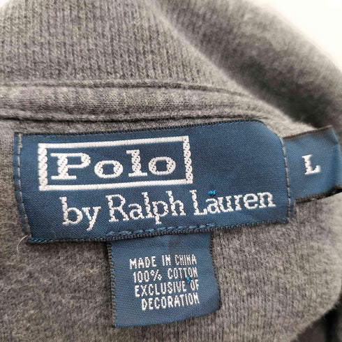 ポロバイラルフローレン Polo by RALPH LAUREN スモールポニー刺繍 ハーフジップスウェット メンズ import:L