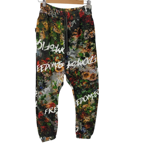 ヴィヴィアンウエストウッドレッドレーベル Vivienne Westwood RED LABEL FREEDOM FIGHTER FLOWER 総柄プリントスウェットパンツ メンズ 00