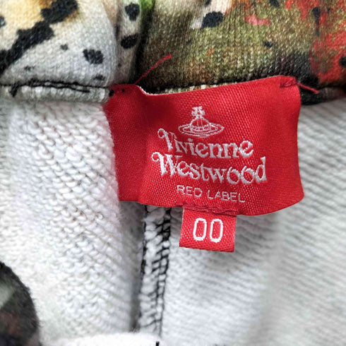 ヴィヴィアンウエストウッドレッドレーベル Vivienne Westwood RED LABEL FREEDOM FIGHTER FLOWER 総柄プリントスウェットパンツ メンズ 00