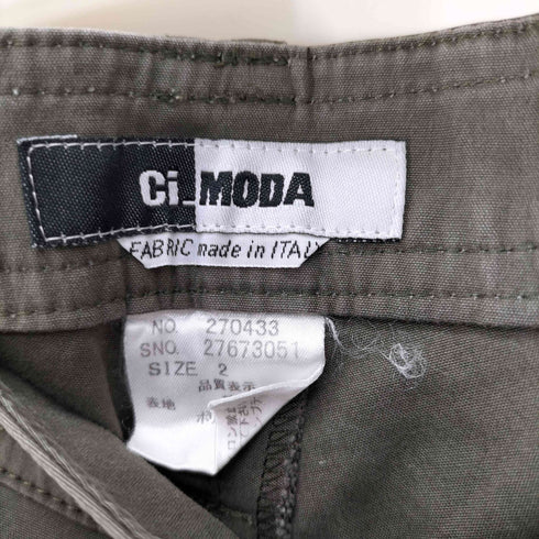 CI MODA イタリア製 パッチワーク ブーツカット カーゴパンツ Y2K レディース 2