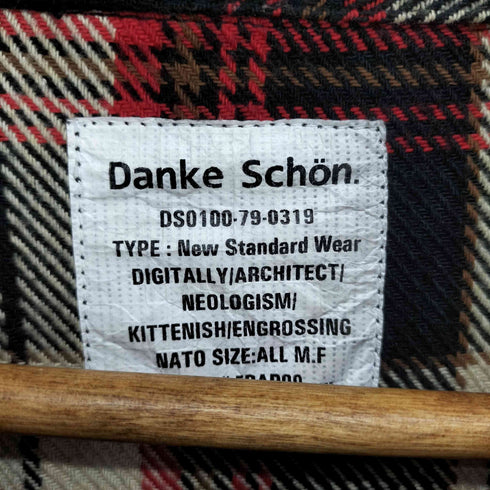 ダンケシェーン Danke Schon 23AW COTTON VIYELLA CHECK SHIRT メンズ FREE
