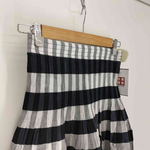 ルクールブラン le.coeur blanc 23SS チェック ストライプ リバーシブル スカート レディース JPN:38