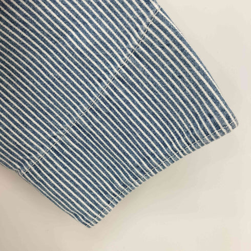 ANTIBAL ワンポイント刺繍 ヒッコリー ストライプ エンジニア ジャケット メンズ JPN:L