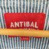 ANTIBAL ワンポイント刺繍 ヒッコリー ストライプ エンジニア ジャケット メンズ JPN:L