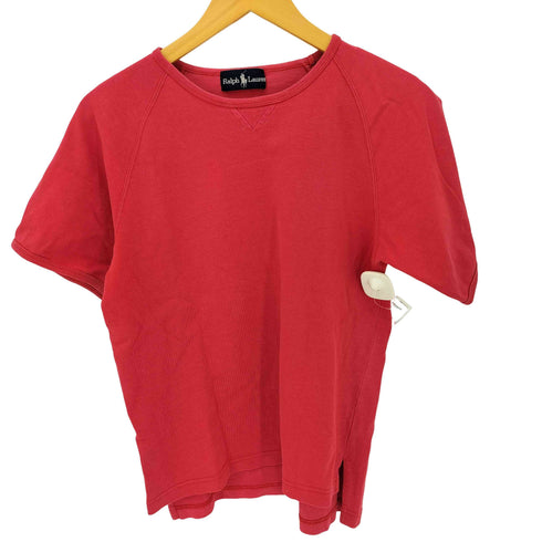 ラルフローレン RALPH LAUREN 90S ポニー刺繍VガゼットクルーネックS/S Tシャツ メンズ