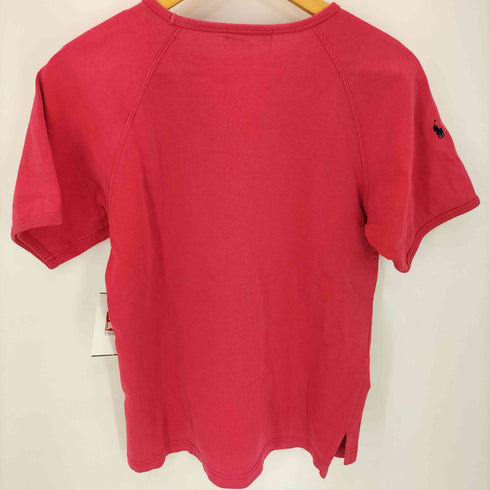 ラルフローレン RALPH LAUREN 90S ポニー刺繍VガゼットクルーネックS/S Tシャツ メンズ