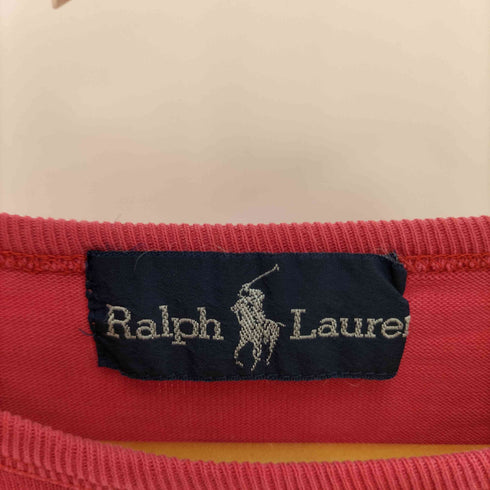 ラルフローレン RALPH LAUREN 90S ポニー刺繍VガゼットクルーネックS/S Tシャツ メンズ