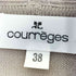 クレージュ courreges アクリルウール ボタンレス ロングカーディガン レディース JPN:38