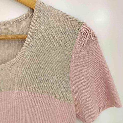 クレージュ courreges アクリルウール 半袖ニットワンピース レディース JPN:38