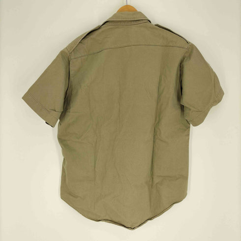 ユーエスアーミー U.S. ARMY 70S TWLL SHORT SLEEVE KHAKI ARMY SHADE 1 フラップポケット エポレット ミリタリー シャツ 75年製 メンズ import:M