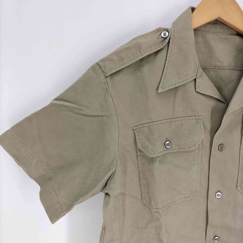 ユーエスアーミー U.S. ARMY 70S TWLL SHORT SLEEVE KHAKI ARMY SHADE 1 フラップポケット エポレット ミリタリー シャツ 75年製 メンズ import:M