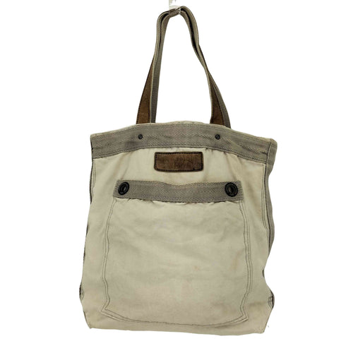 アバクロンビーアンドフィッチ Abercrombie & Fitch ロゴパッチ キャンバス トートバッグ メンズ