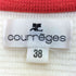 クレージュ courreges 丸襟 七分丈 コットンニットジャケット レディース JPN:38