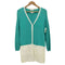 クレージュ courreges ツートン ロングカーディガン&ニットワンピース アンサンブル レディース JPN:38